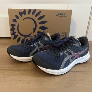 ASICS Blue and Gray Athletic Sneakers